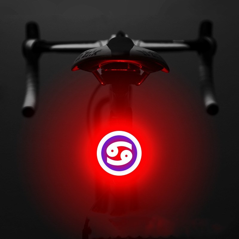 Astrological Sign Bicycle Tail Light