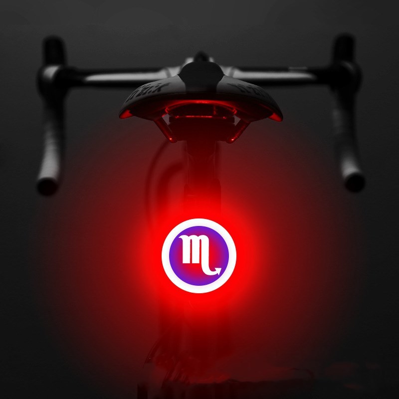 Astrological Sign Bicycle Tail Light