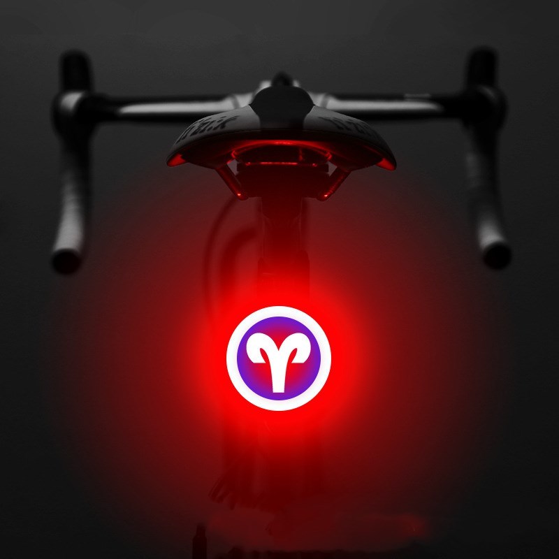 Astrological Sign Bicycle Tail Light